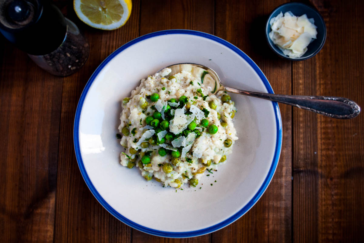 Erbsen-Risotto (vegetarisch)